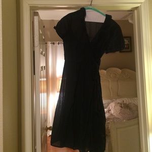 Navy J.Crew wrap dress