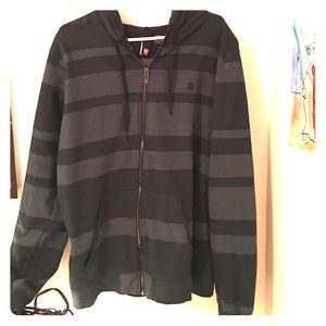 Element XL Hoodie Forest Green Stripe