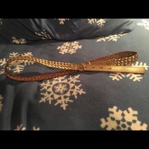 Gold Michael Kors braided belt