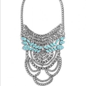 Baublebar Eleanor Bib Statement Necklace Turquoise