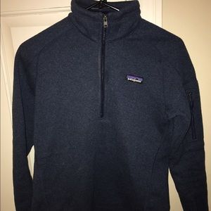 Women's Patagonia 1/4 Zip Pullover Navy Blue Small