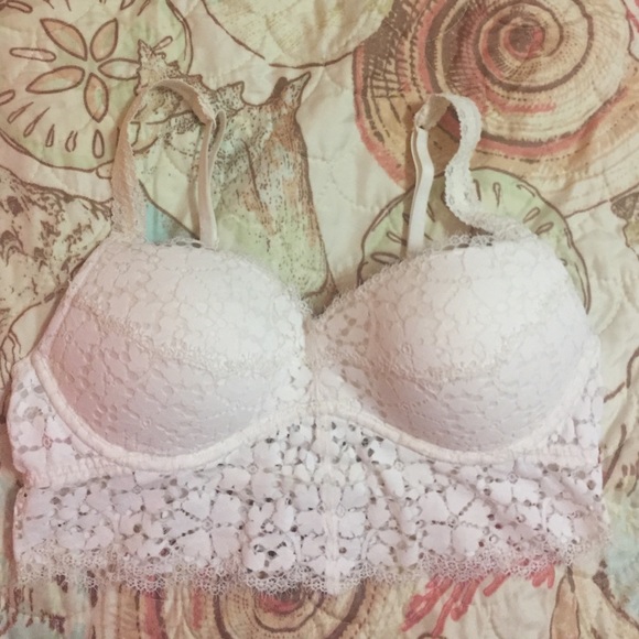 Victoria's Sectet PINK eyelash lace bralette