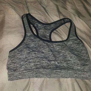 Black and White Sports Bra