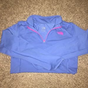 North Face half zip pullover