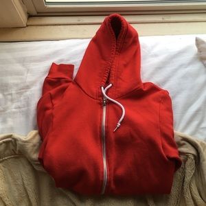 American Apparel Red Hoodie coat