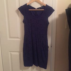 Blue lace dress