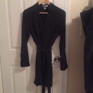 Black shirt dress