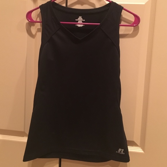 Russell Black Athletic Tank