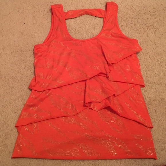 Gold and tangerine tank top!