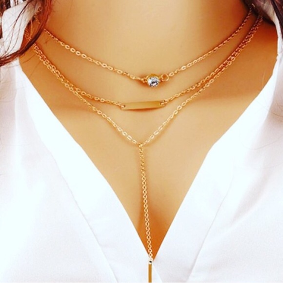 Gold chain necklace✨