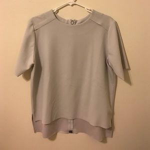 Topshop tee with zipper on the back