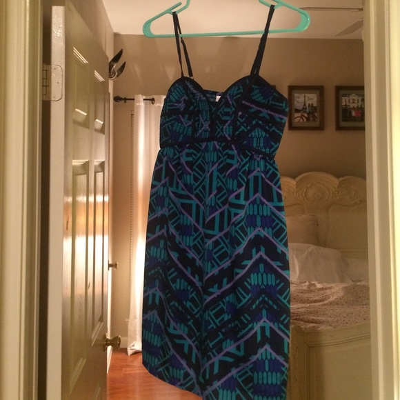 Multi colored tank top dress
