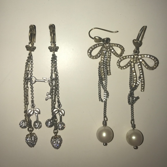 Juicy Couture 2-pair rhinestone earring set