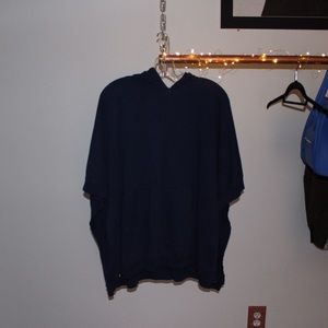 Navy poncho/cape