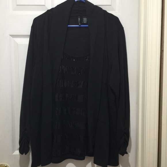 Mock 2 piece bling top