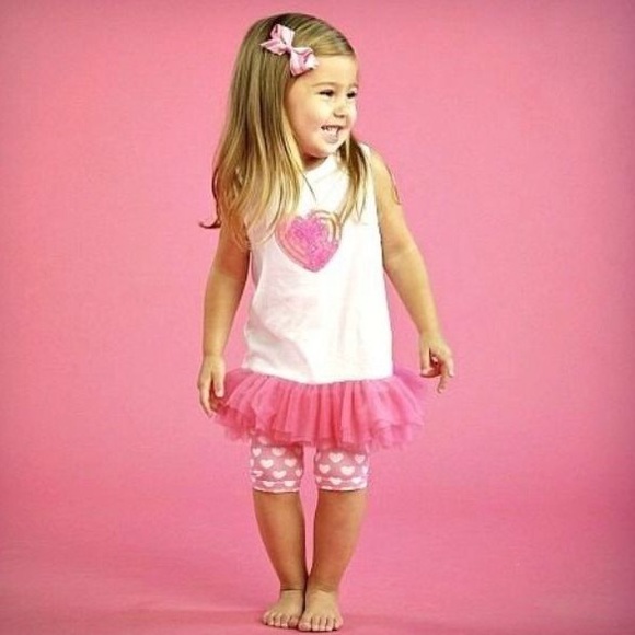 Mud Pie Baby Heart outfit