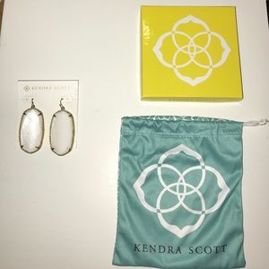 Pearly white Kendra Scott earrings