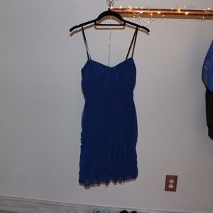 Blue frilly dress