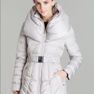 Black puffy long winter coat