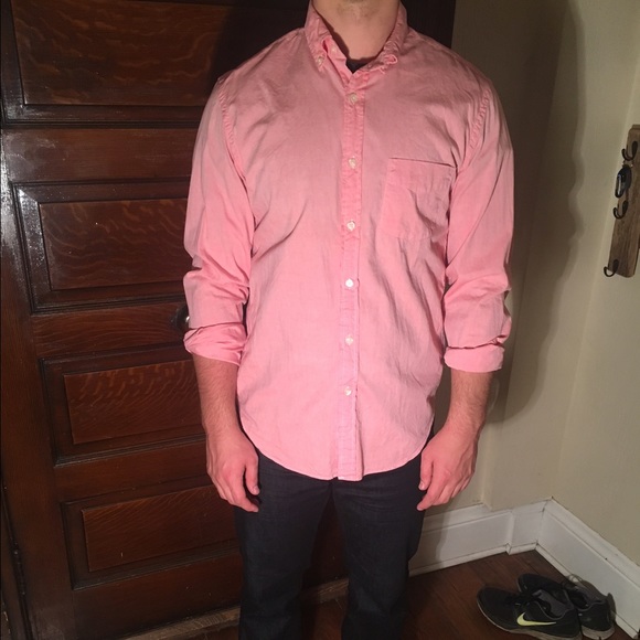 Salmon button up Clearance