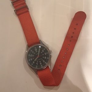 Jcrew black face gender neutral Timex watch