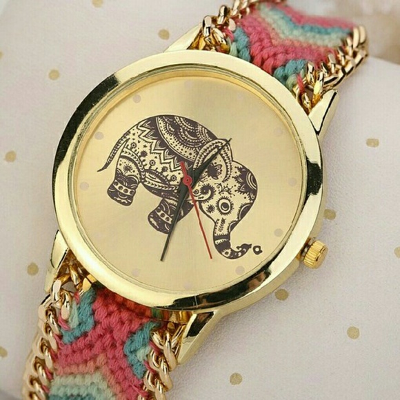 ❌❌SOLD: Elephant Weaved Rope Band Watch - Picture 3 of 3