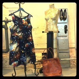ModCloth Orig. Hearts & Solar System A-Line Dress
