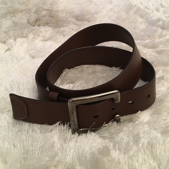 Prada leather brown belt