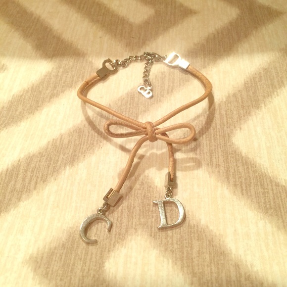 Authentic Christian Dior leather bow bracelet - Picture 1 of 1