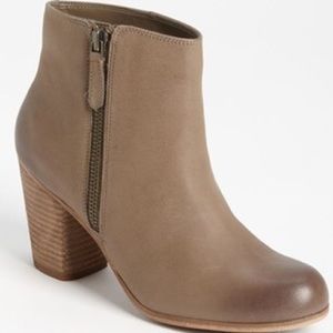 BP. 'Trolley' Beige High-Heeled Bootie