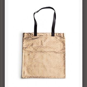 Rosanna jet setter Greek key tote bag leather