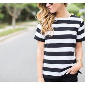 Banana Republic Black & White striped shirt