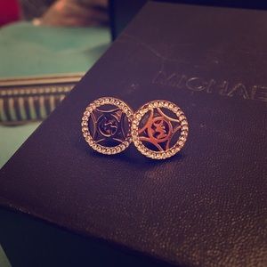 Michael Kors earrings, rose gold