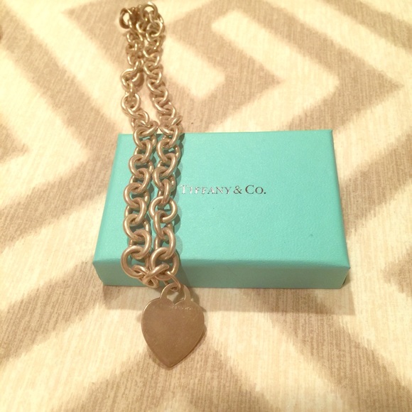 Authentic Tiffany & Co heart tag necklace