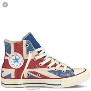 Converse Shoes - NWT CONVERSE ALL STAR HIGH TOPS UNION JACK! Converse Shoes - NWT CONVERSE ALL STAR HIGH TOPS UNION JACK!