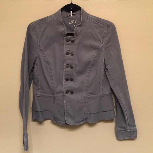Gray Military-Style Jacket