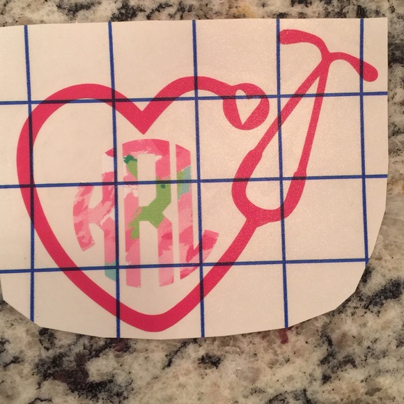 Lilly Pulitzer NURSE Stethoscope Decal