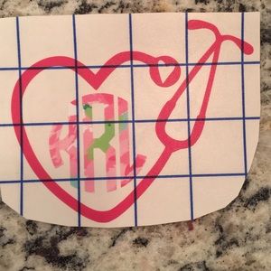 Lilly Pulitzer NURSE Stethoscope Decal