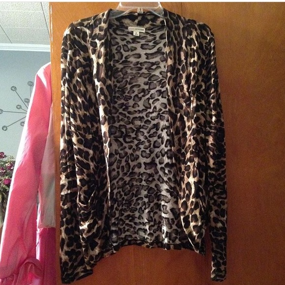 Leopard print cardigan