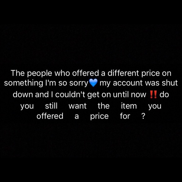 A NOTE TO THE PEOPLE WHO OFFERED A PRICE ‼️ - Picture 1 of 1