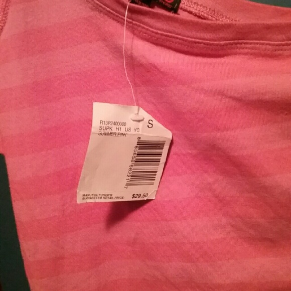 G by Guess pink one sleeved shirt - Picture 3 of 4