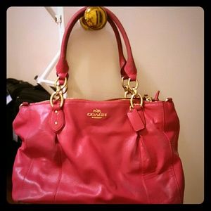 Hot pink COACH purse