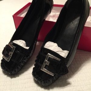 BCBG Black Patent Flats