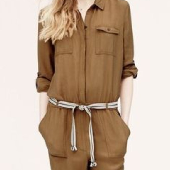 Loft Military Jumpsuit