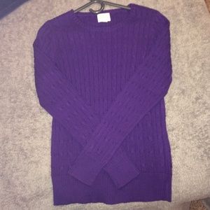 long sleeved purple dress shirt