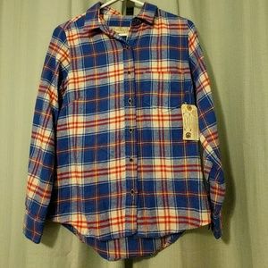 Womens Plaid Flannel Shirt