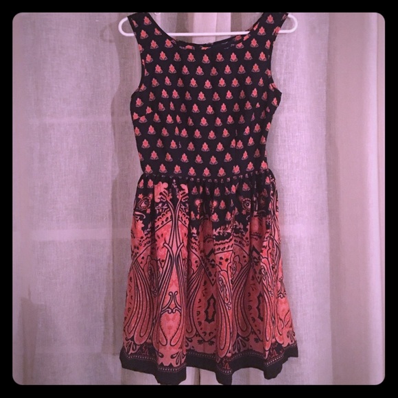 New Orange and Navy Casual MiniDress by Ultra Pink