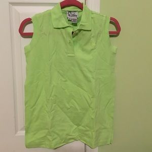 Lilly Pulitzer S Sleeveless Polo in Green