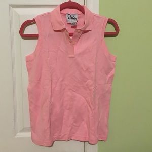 NWT Lilly Pulitzer S Sleeveless Polo in pink