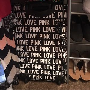 love pink suitcase